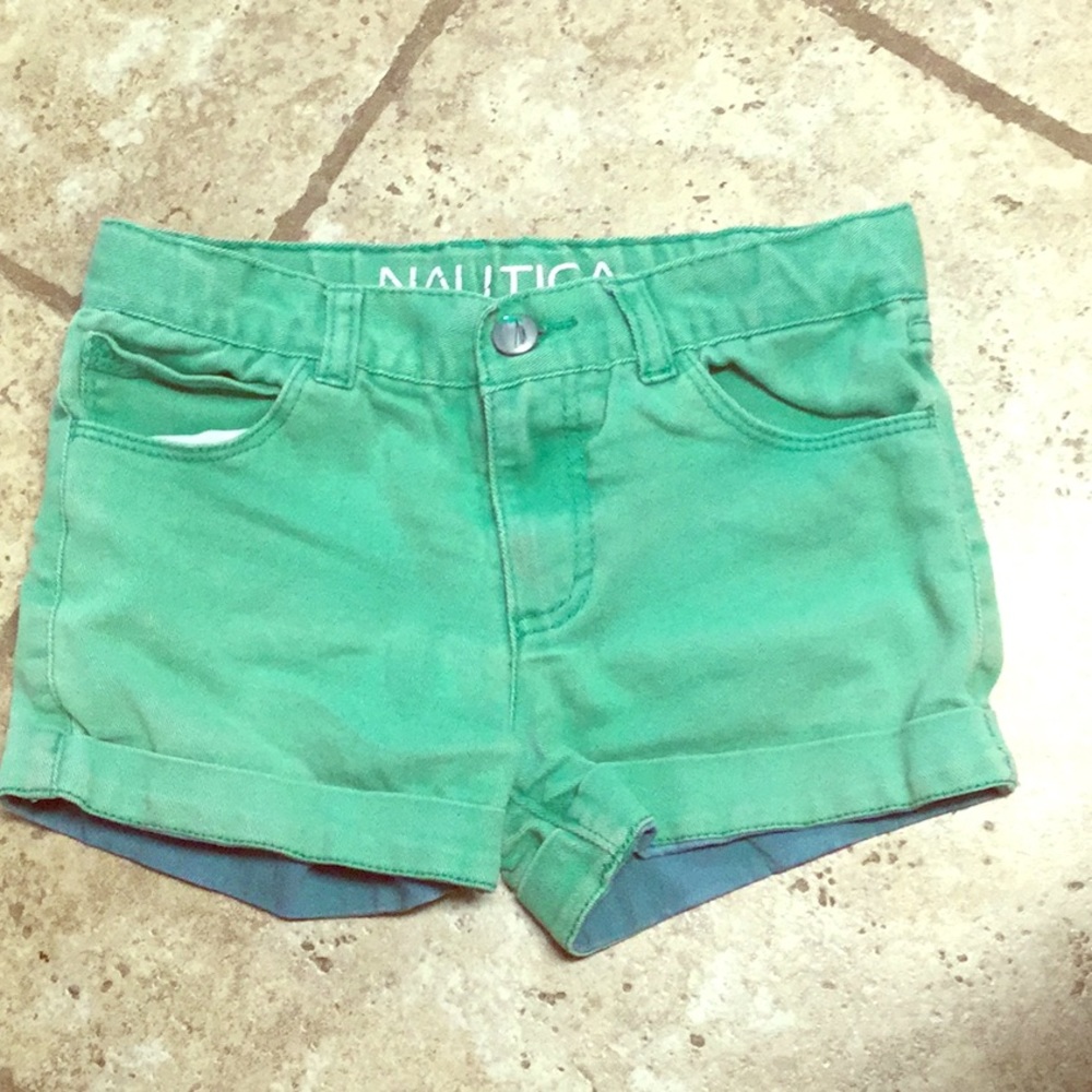 Nautica green shorts.